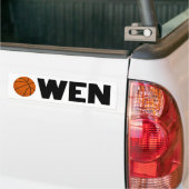 Autocollant De Voiture Owen Basketball (Sur camion)