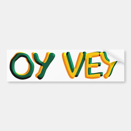 Autocollant De Voiture Oy Vey (Devant)
