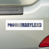 Autocollant De Voiture Paddle Maryland Kayak (En voiture)