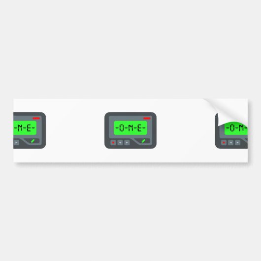 Autocollant De Voiture pager émoji (Devant)