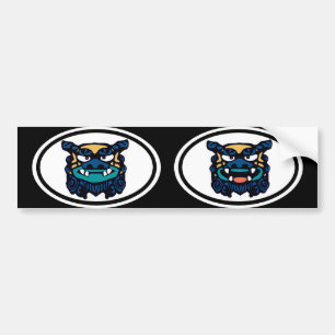 Autocollant De Voiture Paires bleues de Shisa