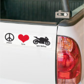 Autocollant De Voiture Paix • Amour • Adhésif pour pare-chocs de (Sur camion)