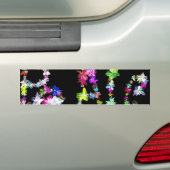 Autocollant De Voiture "PAIX" dans l'art des fleurs Imprimer (En voiture)