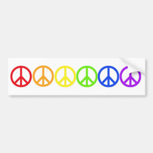 Autocollant De Voiture Paix d'arc-en-ciel