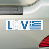 Autocollant De Voiture Paix Grèce d'amour (En voiture)