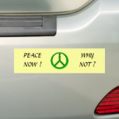Autocollant De Voiture PAIX MAINTENANT ! - adhésif pour pare-chocs (En voiture)