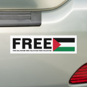 AUTOCOLLANT DE VOITURE PALESTINE LIBRE (En voiture)