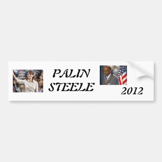 Autocollant De Voiture palin 2012, steele 1, 2012, PALINSTEELE (Devant)