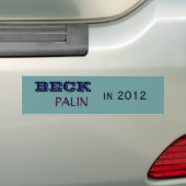 Autocollant De Voiture PALIN, BECK, en 2012 (En voiture)