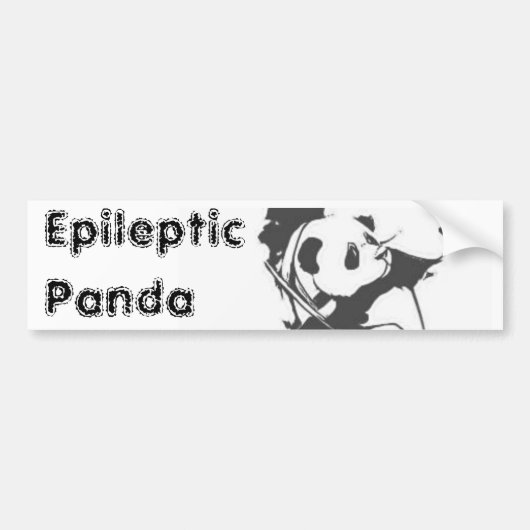 Autocollant De Voiture Panda épileptique (Devant)