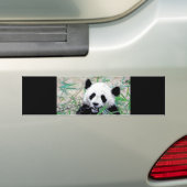 Autocollant De Voiture Panda mangeant des feuilles (En voiture)