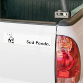 Autocollant De Voiture Panda triste (Sur camion)
