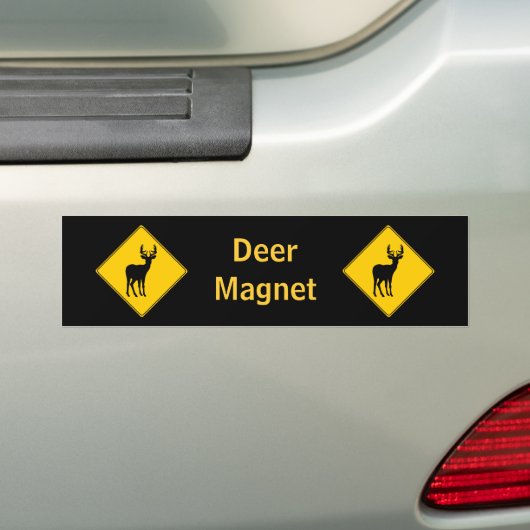 Autocollant De Voiture Panneau routier - Sticker pare-chocs de cerfs (En voiture)