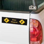 Autocollant De Voiture Panneau routier - Sticker pare-chocs de cerfs (Sur camion)
