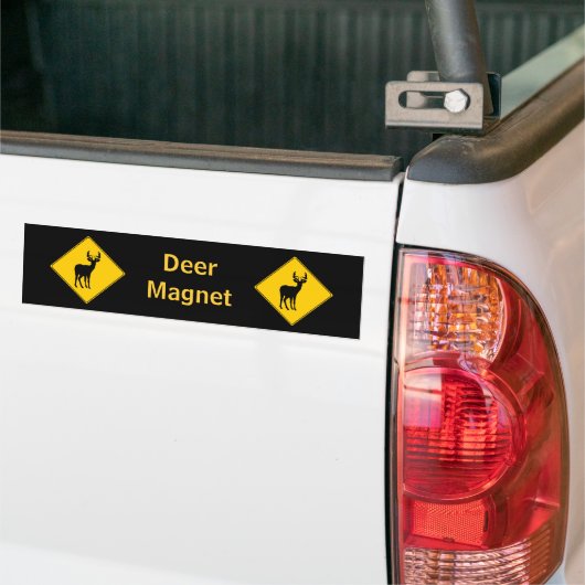 Autocollant De Voiture Panneau routier - Sticker pare-chocs de cerfs (Sur camion)