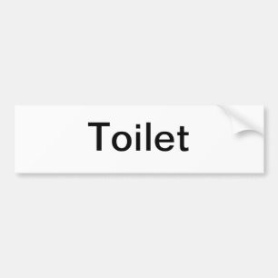 Autocollant De Voiture Panneau Toilette
