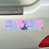 Autocollant De Voiture paon rose floral (En voiture)