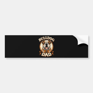 Autocollant De Voiture Papa Bouledogue – Cute Vintage Bouledogue Fête des
