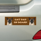 Autocollant De Voiture Papa de chat à bord (En voiture)