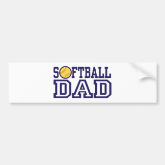 Autocollant De Voiture Papa du softball