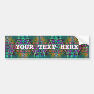 Autocollant De Voiture Papier peint Dotée Orderly Chaos coloré + votre id