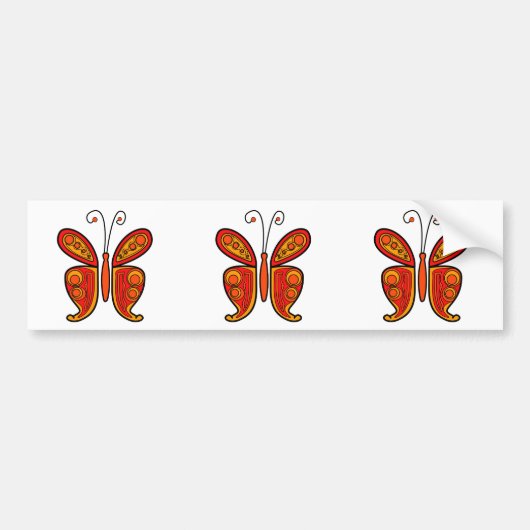 Autocollant De Voiture Papillon (Devant)