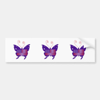Autocollant De Voiture Papillon américain de diva