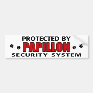 Autocollant De Voiture Papillon Dog Security