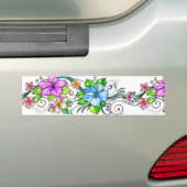 Autocollant De Voiture Papillon floral (En voiture)