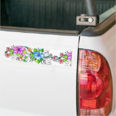 Autocollant De Voiture Papillon floral (Sur camion)