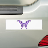 Autocollant De Voiture papillon pourpre mignon (En voiture)