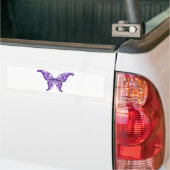 Autocollant De Voiture papillon pourpre mignon (Sur camion)
