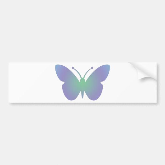 Autocollant De Voiture Papillon simple (Devant)