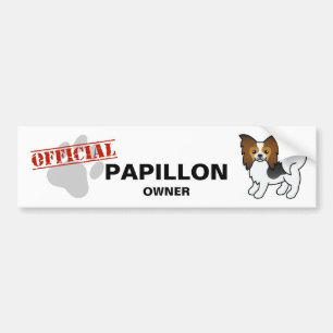 Autocollant De Voiture Papillon Tricolore Hound Chien de Dessin Animé