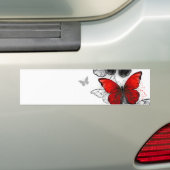 Autocollant De Voiture Papillons noirs et rouges volants (En voiture)