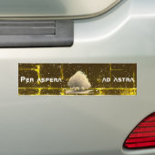 Autocollant De Voiture Par aspera ad astra (En voiture)