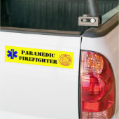 Autocollant De Voiture PARAMEDIC-FIREFIGHTER - adhésif pour pare-chocs (Sur camion)
