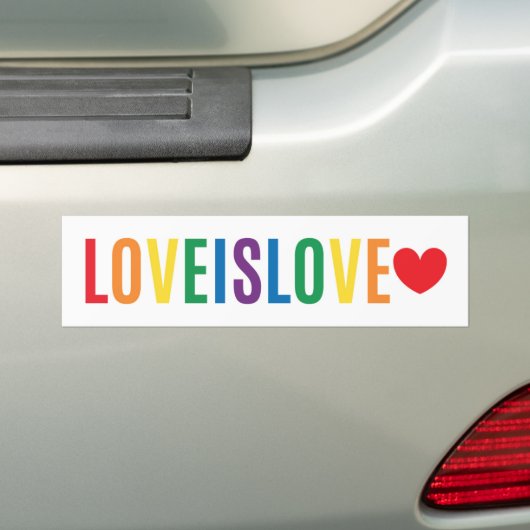Autocollant De Voiture Parce que l'amour est l'amour (En voiture)