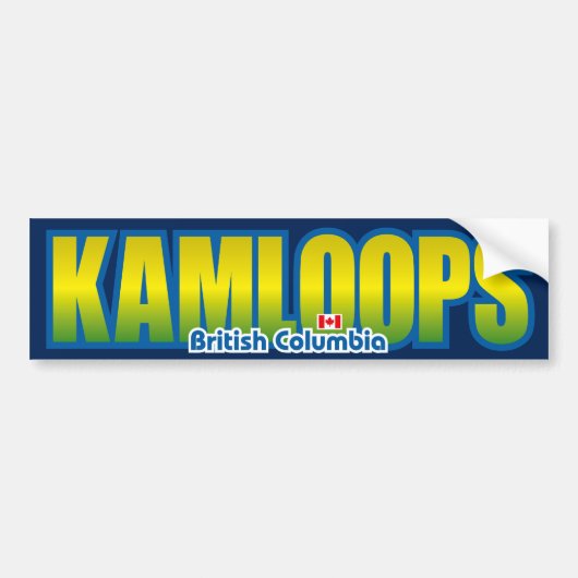 Autocollant De Voiture Pare-chocs de Kamloops (Devant)