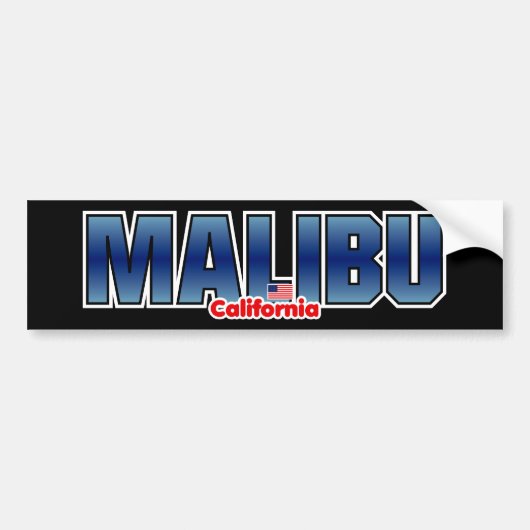 Autocollant De Voiture Pare-chocs de Malibu (Devant)