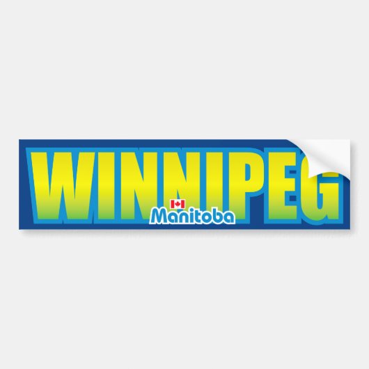 Autocollant De Voiture Pare-chocs de Winnipeg (Devant)