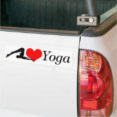 Autocollant De Voiture Pare-chocs de yoga d'amour (Sur camion)