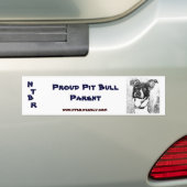 Autocollant De Voiture Parent fier de pitbull (En voiture)