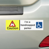 Autocollant De Voiture Parker handicapé (En voiture)