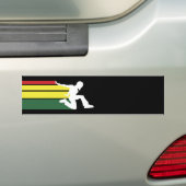 Autocollant De Voiture Parkour raye l'autocollant jaune et vert rouge (En voiture)