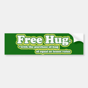 Autocollant De Voiture Parodie de Hug Hug Free