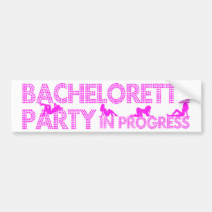 Autocollant De Voiture Partie de Bachelorette en cours