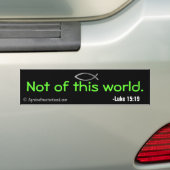 Autocollant De Voiture Pas de ce monde (En voiture)