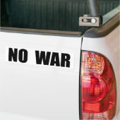 AUTOCOLLANT DE VOITURE PAS DE GUERRE (Sur camion)