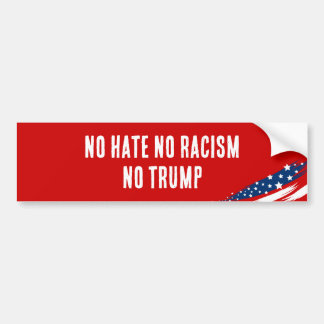 Autocollant De Voiture Pas de haine ni de racisme ni de Trump